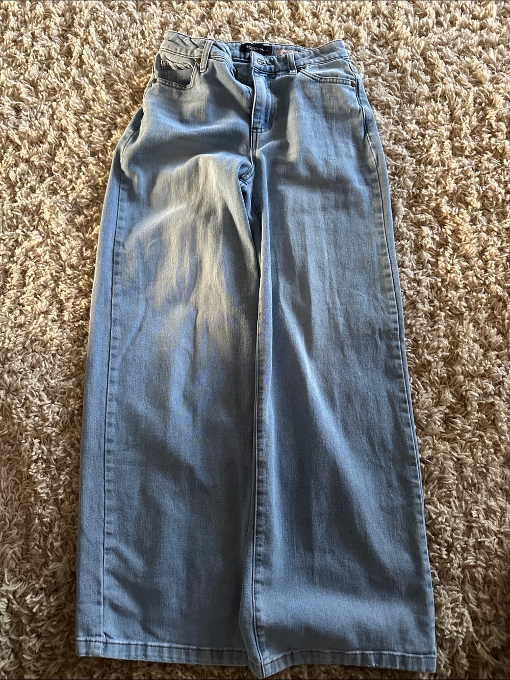 BCBGeneration Light Blue Wide-Leg Jeans
